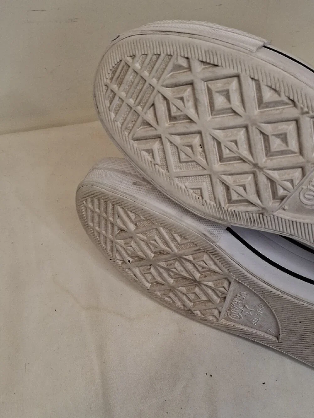 Converse Women's Leather White High Top Platform Sneakers with Black Stripe